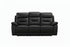 IF-8161 Power Recliner Sofa, Black, Genuine Leather/Match, USB Charging, Hidden Cup Holders