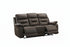 IF-8160 Power Recliner Sofa, Dark Chocolate Brown, Genuine Leather/Match, USB Charging, Hidden Cup Holders