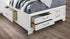 "AVA JORDYN WHITE" Deluxe Bedroom Set, White Lacquered Finish