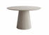 T-1640 Dining Table, Light Travertine Stone Top, 48" Round, Fluted Base