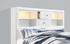 "AVA JORDYN WHITE" Deluxe Bedroom Set, White Lacquered Finish