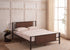 IF-5275 Bed, Black, Metal Frame, Wood Panel Accents