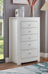 "BARCELONA" Chest, High Gloss White, 5 Drawers, Black Glass Top, Pull-up Jewelry Storage