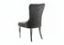T-1448 | C-1260 Dining Set, 7 Pc, 63" Table + 6 Grey Tufted Velvet Chairs, Chrome Steel Table Legs, Glass Top