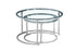 IF-2610 Coffee Tables, 2Pc Set, Nesting, 32" Round, 24" Round, Chrome Steel Frames