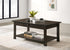 IF-3200 Coffee Table, Espresso, Wood, 42" Wide, Storage Shelf, Storage Drawer