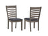 7 Pc Dining Set - 63" Wooden Antique Grey Table and 6 Chairs  T-1080 | C-1081