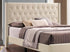 Bed - Creme Velvet with Diamond Pattern Tufting  IF-5592