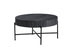 IF-3212 Coffee Table, 32" Round, Matte Black Finish with Vertical Ribbed Detailing