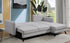 Sectional Sofa Bed in Grey Fabric Left or Right Facing Chaise IF-9070 | IF-9071