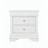 "POMPEI WHITE" Night Table, Crocodile Veneer