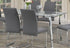 Dining Table Only - Clear Glass with Chrome Legs T-5057