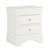 "POMPEI WHITE" Night Table, Crocodile Veneer