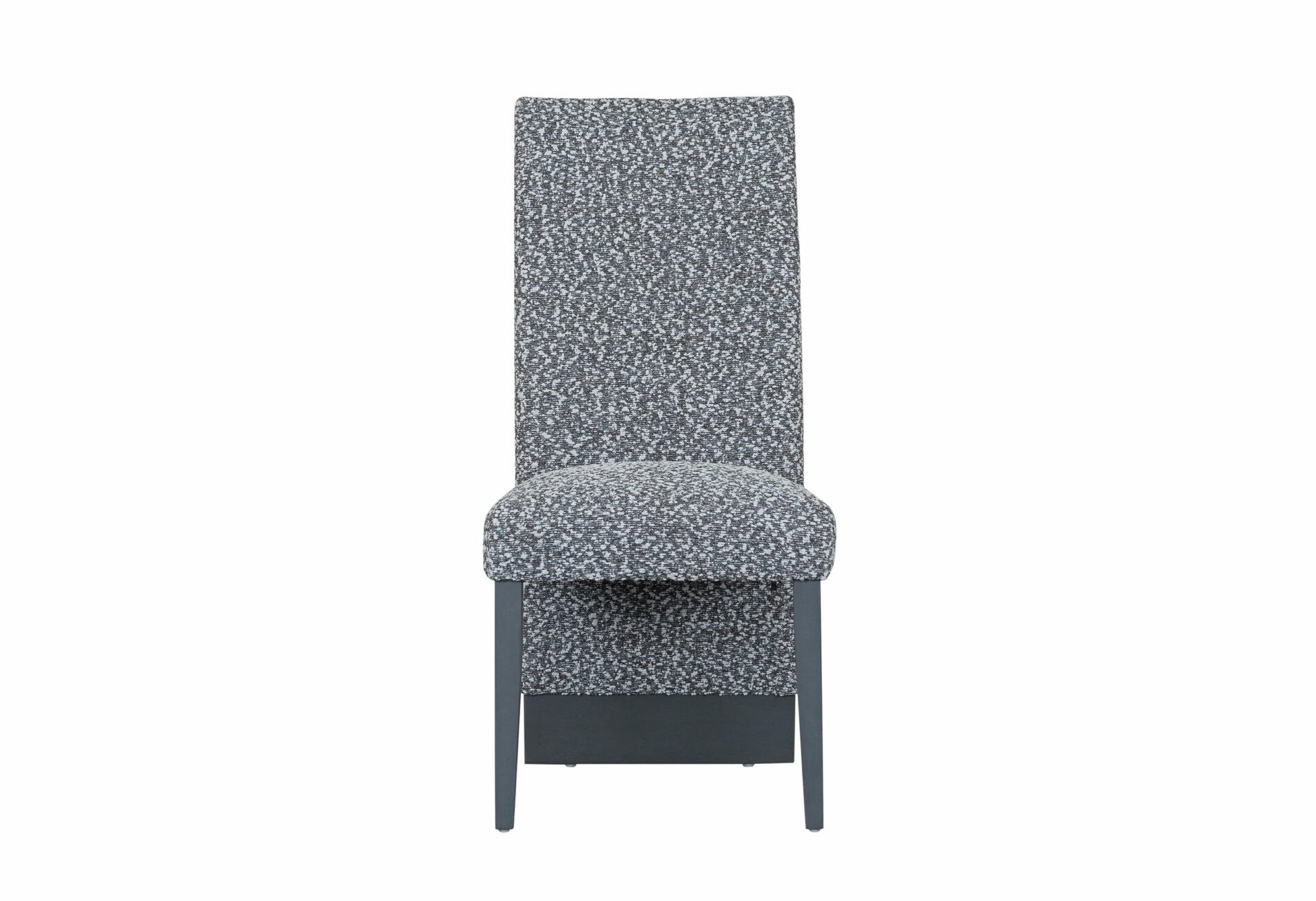 C-1600 Dining Chairs, Grey, Fabric, Channel Tufting, (Set of 2)