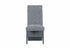 C-1600 Dining Chairs, Grey, Fabric, Channel Tufting, (Set of 2)