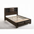 "LAURA" Deluxe Bedroom Set, OR Set Components, Espresso, Storage Drawers