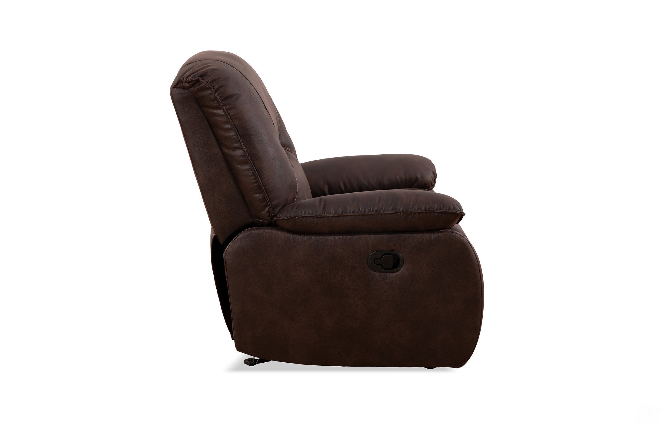 IF-6351 Recliner, Brown, Elephant Skin Fabric, Glider Rocking Mechanism