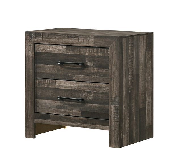 "ATHENS" Deluxe Bedroom Set, OR Individual pieces, Driftwood Brown, Led Lights