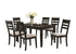 T-1090 | C-1092 - 7Pc Dining Set, 60" Wooden Table, 6 Matching Chairs