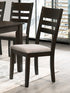 7Pc Dining Set - 60" Wooden Table and 6 Chairs  T-1090 | C-1092
