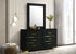 "AURORA" | IF-100 Deluxe Bedroom Set, Gold Accents, Black, Velvet