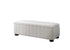 IF-6260 Bench, White, Teddy Bear Fabric, 46" Wide, Enclosed Storage