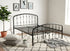 IF-5425 Bed, Black Steel Frame, Contemporary Design