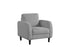 IF-8250 Sofa Set, 3Pc, Grey, Soft-Touch Fabric, Black Legs