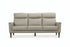 IF-8010 Sofa, Premium Soft Light Grey Leather Match, Sleek Modern Design, High End Look