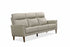 IF-8010 Sofa, Premium Soft Light Grey Leather Match, Sleek Modern Design, High End Look