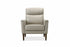 IF-8010 Armchair, Premium Soft Light Grey Leather Match, Sleek Modern Design, High End Look