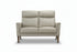 IF-8010 Loveseat, Premium Soft Light Grey Leather Match, Sleek Modern Design, High End Look