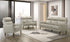IF-8010 Sofa Set, 3pc, Premium Soft Light Grey Leather Match, Sleek Modern Design, High End Look