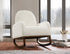 IF-663 Rocking Chair, Beige Boucle Fabric