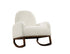 IF-663 Rocking Chair, Beige Boucle Fabric