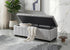 IF-6261 Bench, Grey, Teddy Bear Fabric, 46" Wide, Enclosed Storage