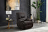 IF-6350 Recliner, Grey, Elephant Skin Fabric, Glider Rocking Mechanism