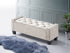 IF-6202 Bench, Creme, Velvet, 48" Wide, Enclosed Storage