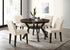 5 Pc Dining Set - 48" Round Espresso Wood Table and 4 Chairs  T-1085 | C-1085