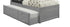 IF-300 G Captain's Bed, Grey, Wood, Trundle, 3 Storage Drawers, Single / Single
