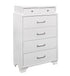 "AVA JORDYN WHITE" Deluxe Bedroom Set, White Lacquered Finish