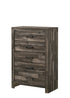 "ATHENS" Deluxe Bedroom Set, OR Individual pieces, Driftwood Brown, Led Lights