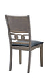 T-1079 | C-1083 - 5 Pc Dining Set - 42" Round Wooden Antique Grey Table + 4 Chairs