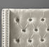 IF-5892 Bed, Cream, Velvet, Deep Tufted Headboard