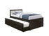 IF-300E Captain's Bed, Espresso, Wood, Trundle, 3 Storage Drawers, Single/ Single