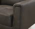 IF-8011 Armchair, Premium Soft Dark Chocolate Leather Match, Sleek Modern Design, High End Look