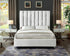 Bed - 54" or 60" Finished with White Velvet  IF-5622