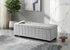 IF-6261 Bench, Grey, Teddy Bear Fabric, 46" Wide, Enclosed Storage