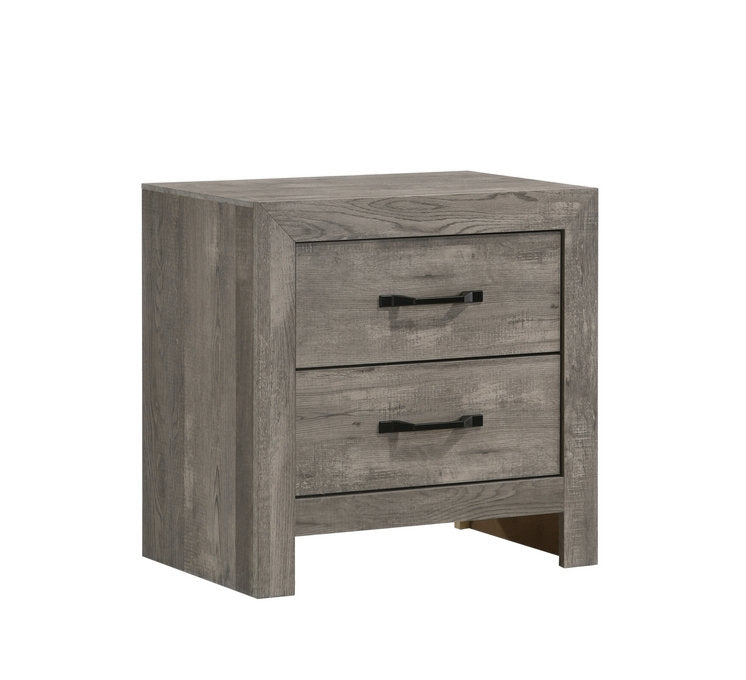 "CHARLOTTE" Night Table, Shiplap Grey