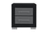 "EMMA" Night Table, Black + Grey, 2 Spacious Pull-Out Drawers